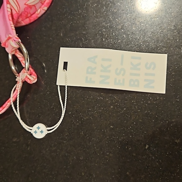 💕FRANKIES BIKINIS💕 Kailyn String Bikini Bottom ~ Rose Bouquet Large L NWT - Picture 10 of 11